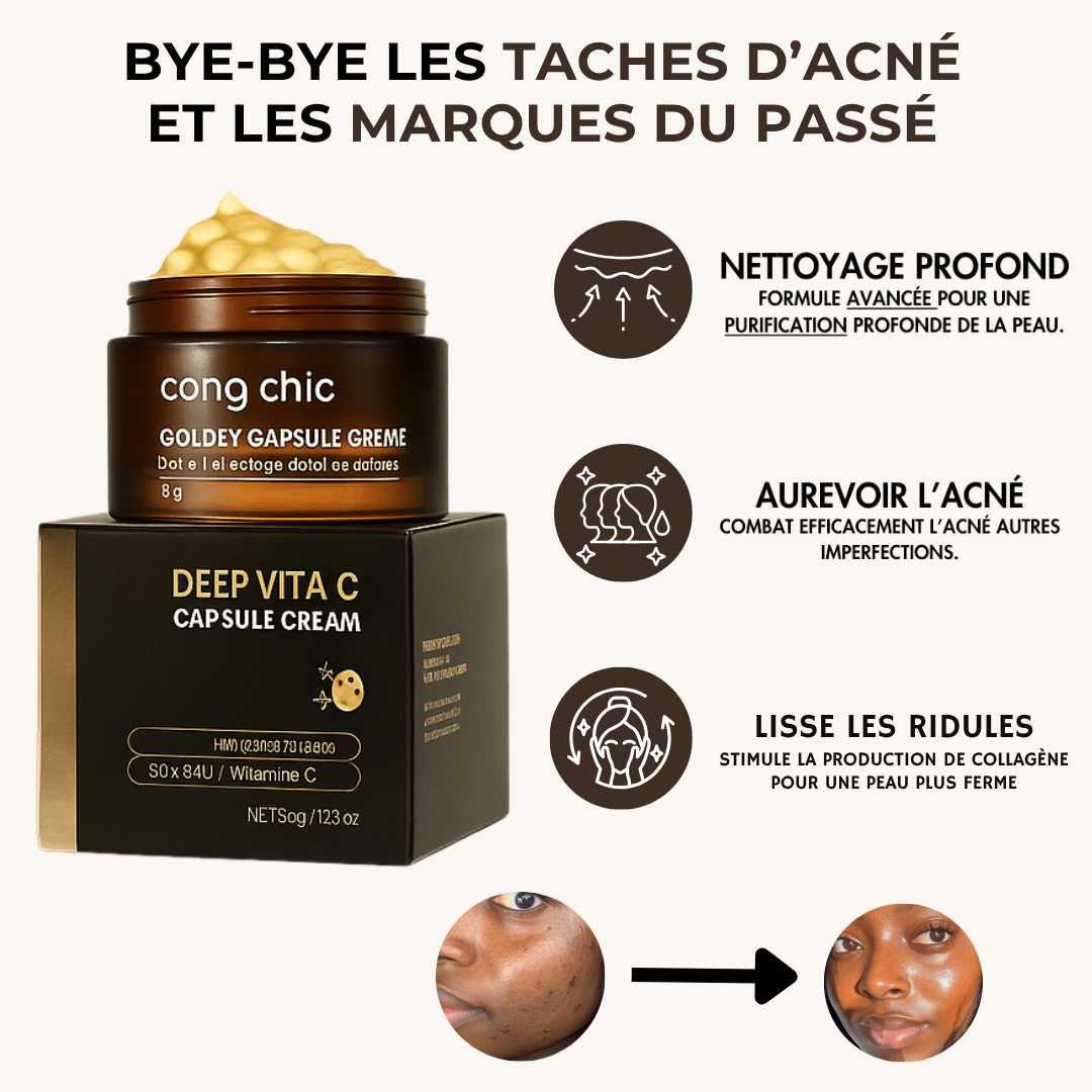 Crème à la Vitamine C : éclat immédiat, rides lissées, peau hydratée 24h