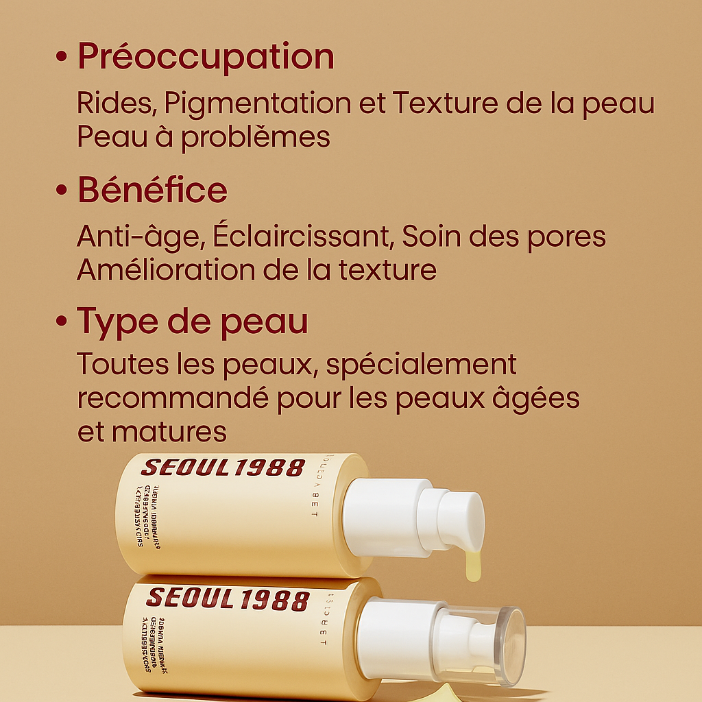 Sérum Contour des Yeux + Serum anti-tache au Rétinal Liposome