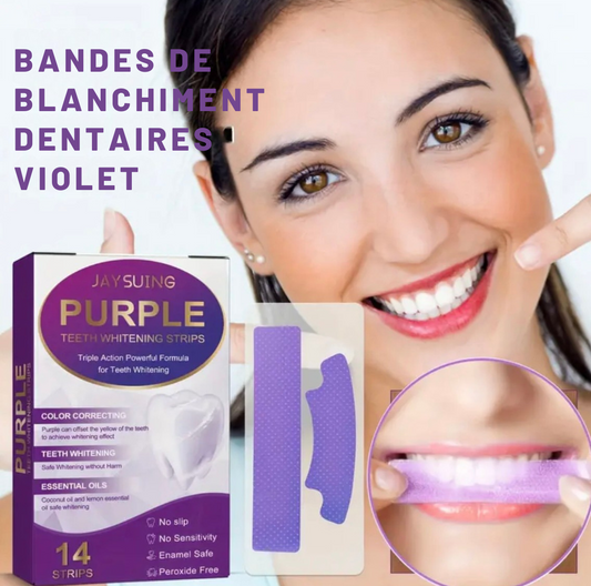 Bandes Blanchissantes pour les Dents, Nettoyantes et Éclaircissantes