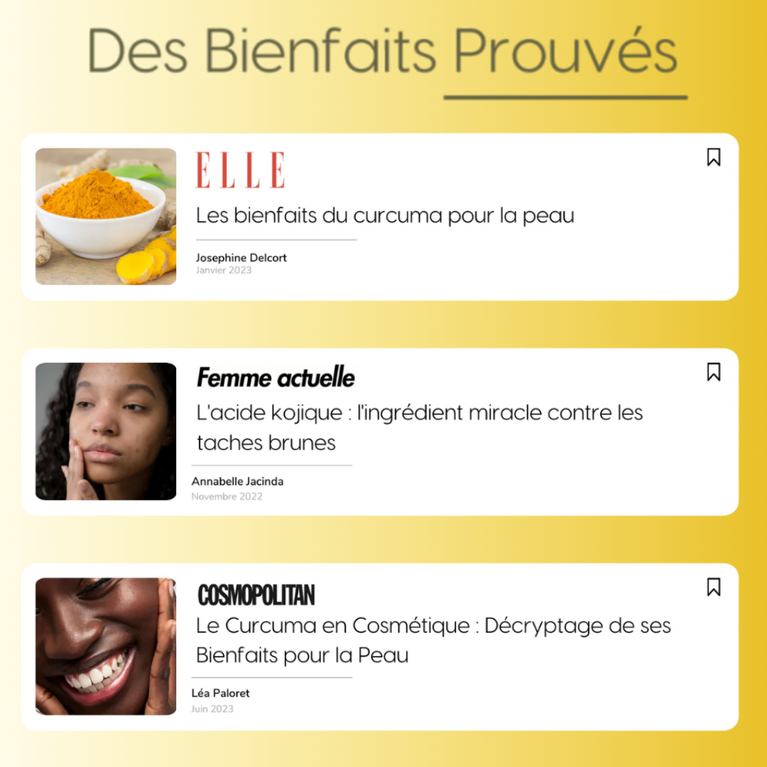 Lingettes au Curcuma – Élimine les Taches et Illumine le Teint