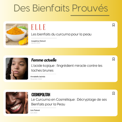 Lingettes au Curcuma – Élimine les Taches et Illumine le Teint
