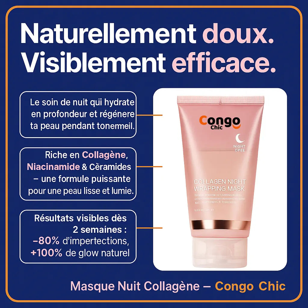 Masque Visage de nuit au Collagène l Anti-imperfection