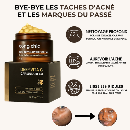 Crème à la Vitamine C : éclat immédiat, rides lissées, peau hydratée 24h