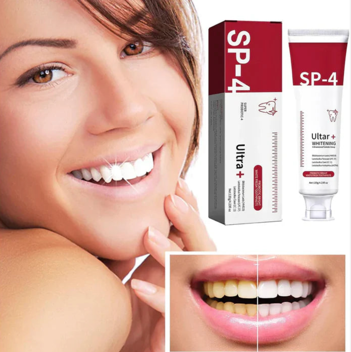 Dentifrice pour blanchiment des dents et haleine fraîche