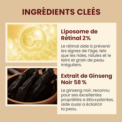SEOUL 1988 – Sérum Rétinal Liposome 2% & Ginseng Noir