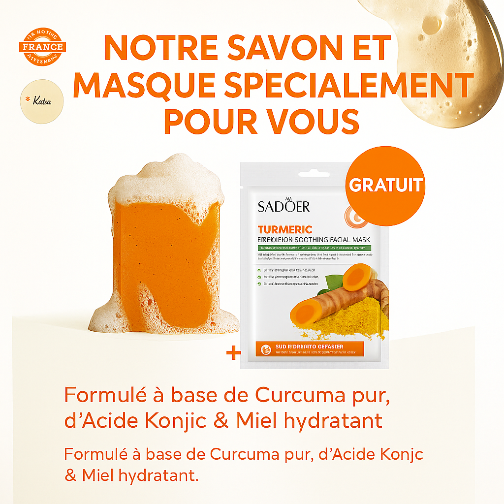 Savon au curcuma