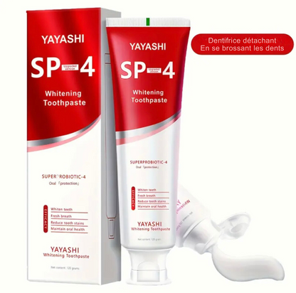Dentifrice pour blanchiment des dents et haleine fraîche