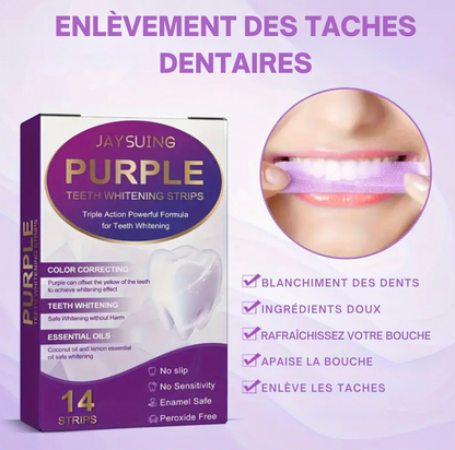 Bandes Blanchissantes pour les Dents, Nettoyantes et Éclaircissantes
