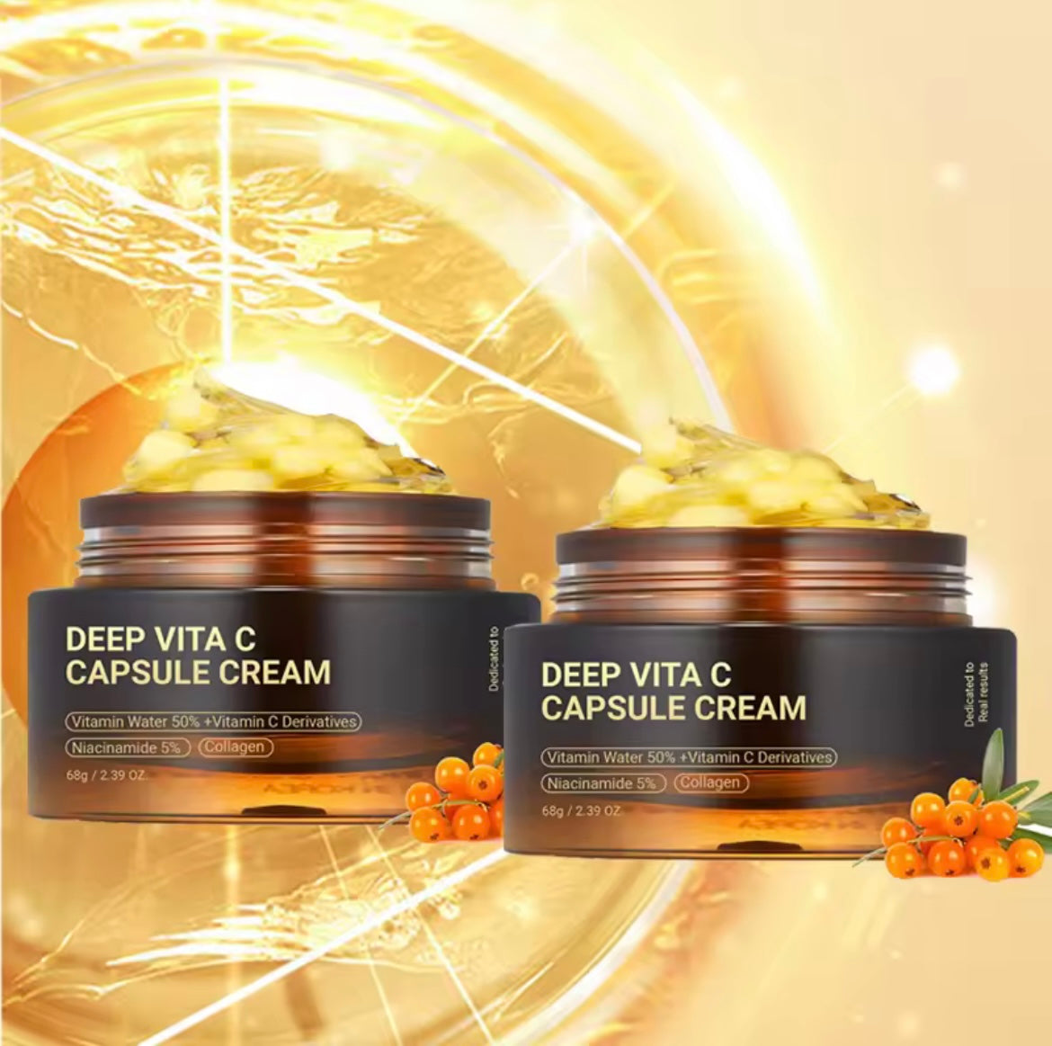 Crème à la Vitamine C : éclat immédiat, rides lissées, peau hydratée 24h