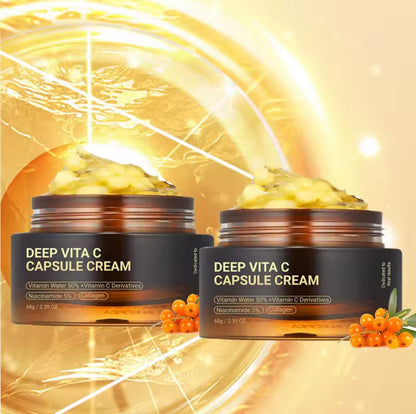 Crème à la Vitamine C : éclat immédiat, rides lissées, peau hydratée 24h